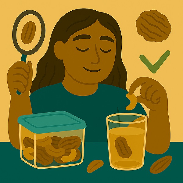 روش_های خانگی برای تست کیفیت خشکبار