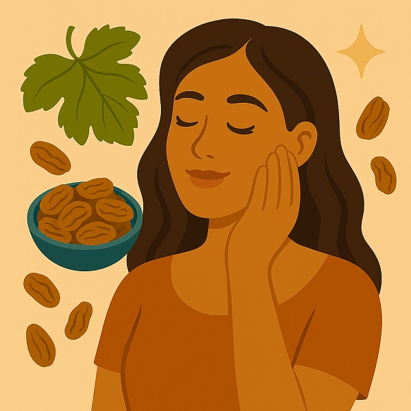 فواید کشمش برای پوست و مو
