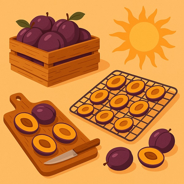 طرز تهیه آلو شابلون خشک شده