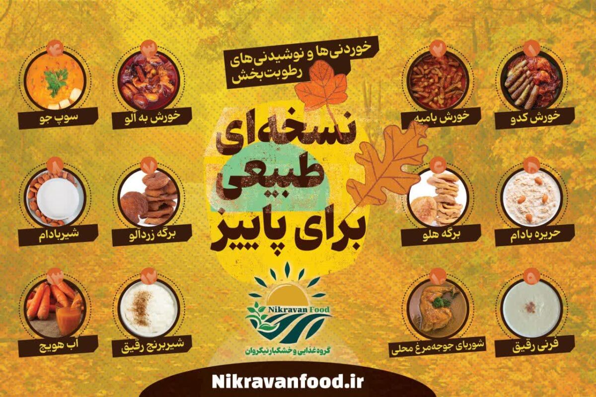 بنر محصولات و خدمات نیکروان فود